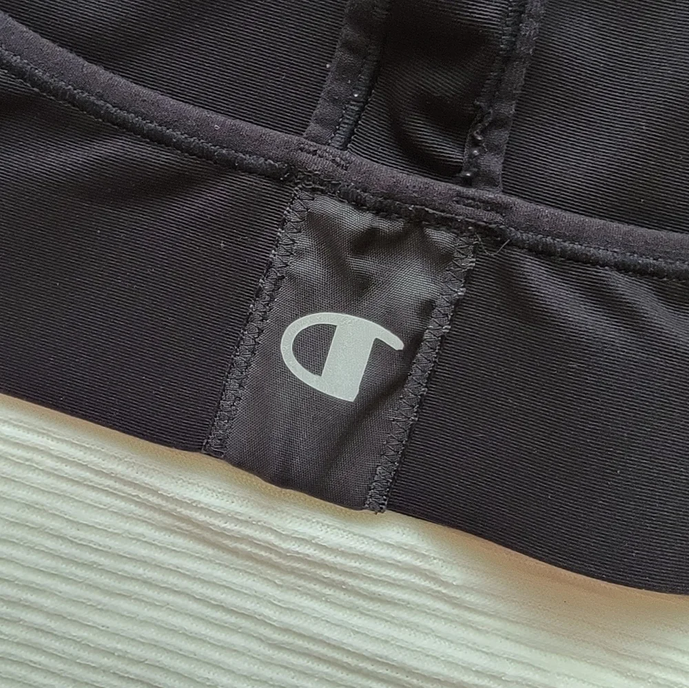 Champion Black Racerback Athletic Sports Bra